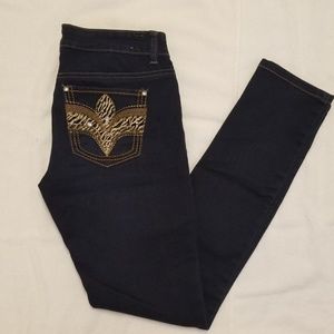 Black Crystal Skinny Jeans